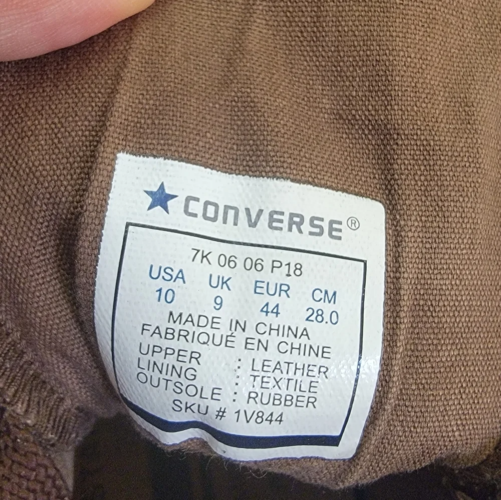 Converse brown leather, size US 10 - Picture 2 of 14